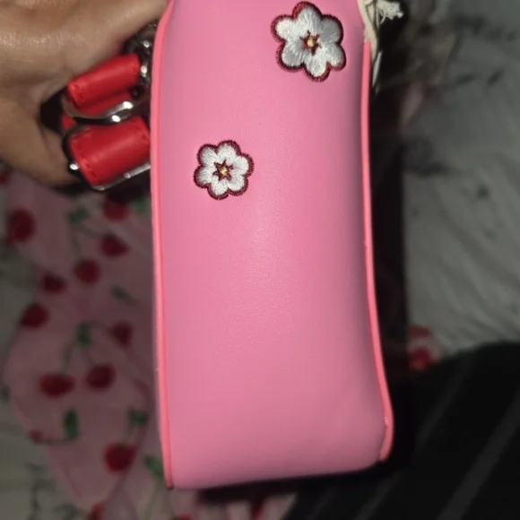 Loungefly Red and Pink Crossbody Bag - Picture 3 of 3